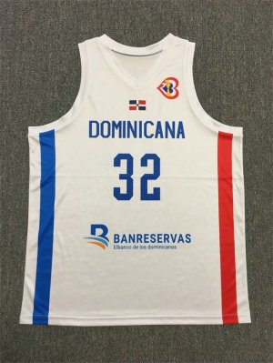 Anthony Towns 32 Dominicana 2023 World Cup Basketball Jersey White